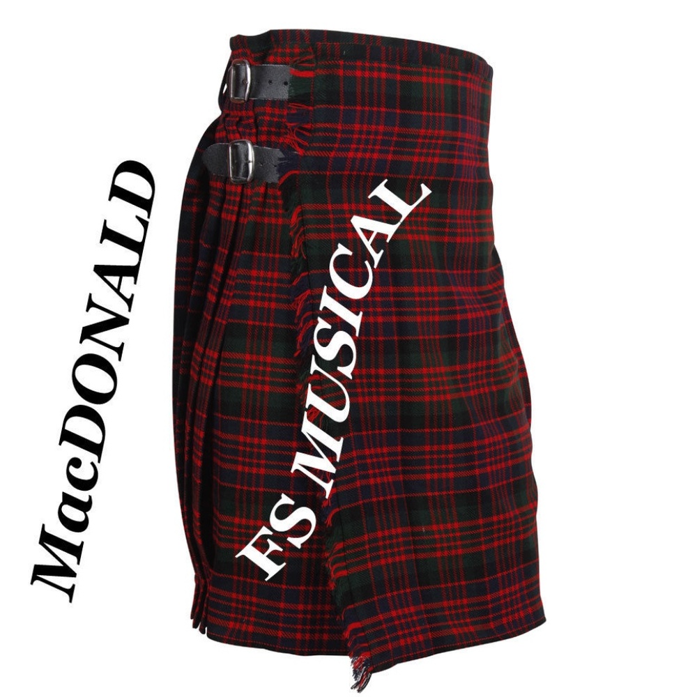 New Men's 5 Yard Scottish Kilts Tartan Kilt 13oz